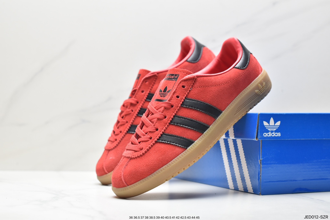 Adidas Originals Bermuda suede non-slip wear-resistant lightweight low-top sneakers AQ1047