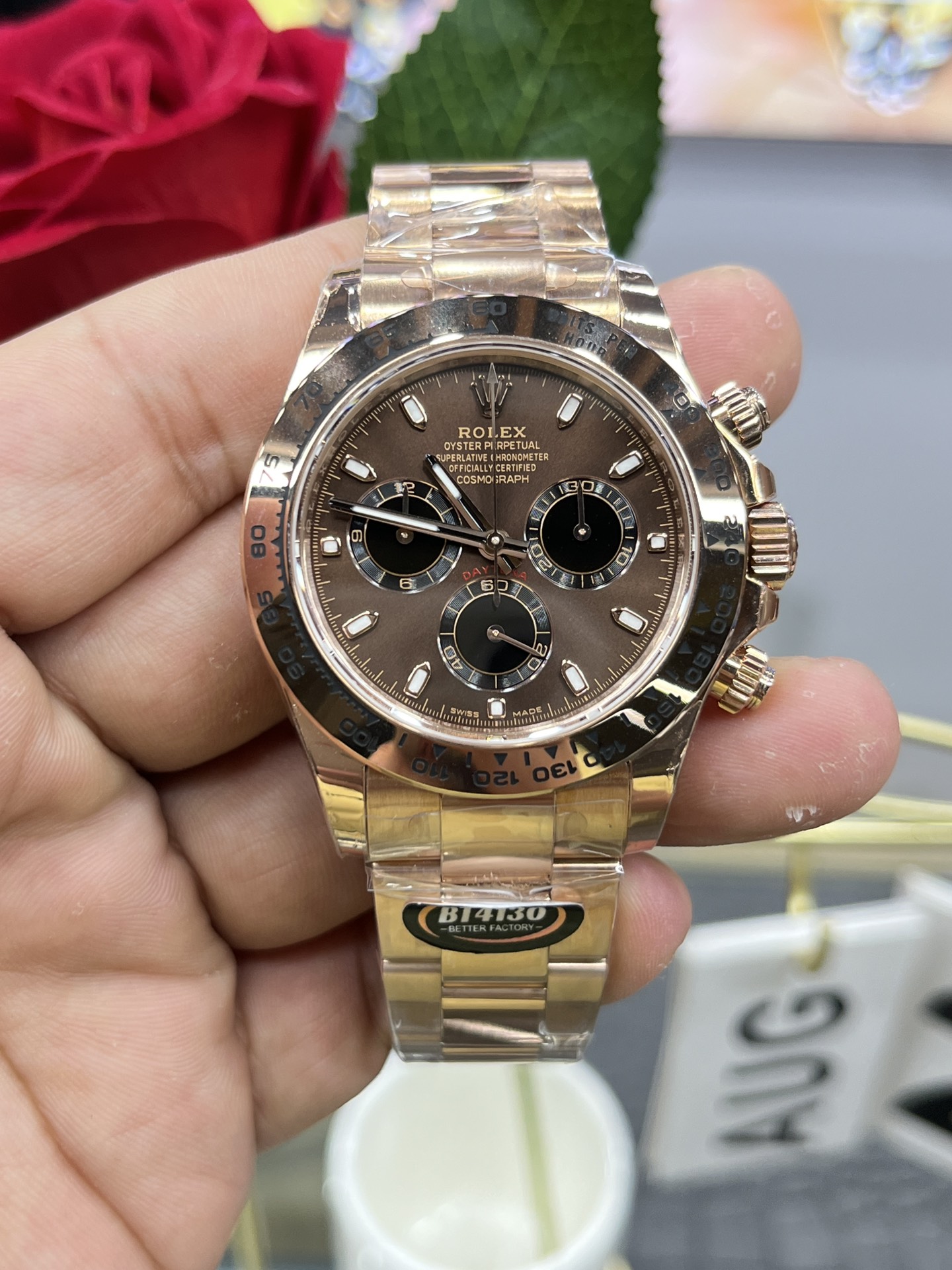 롤렉스 데이토나 40mm BT공장 4130 무브먼트 레플리카 43368