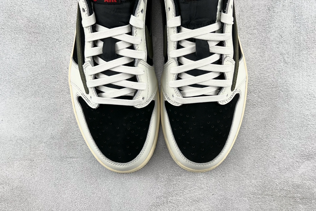 全新 小PK 260 Travis Scott x Jordan Air Jordan 1 Low”edium Olive” 联名款 黑绿橄榄 DZ4137-106