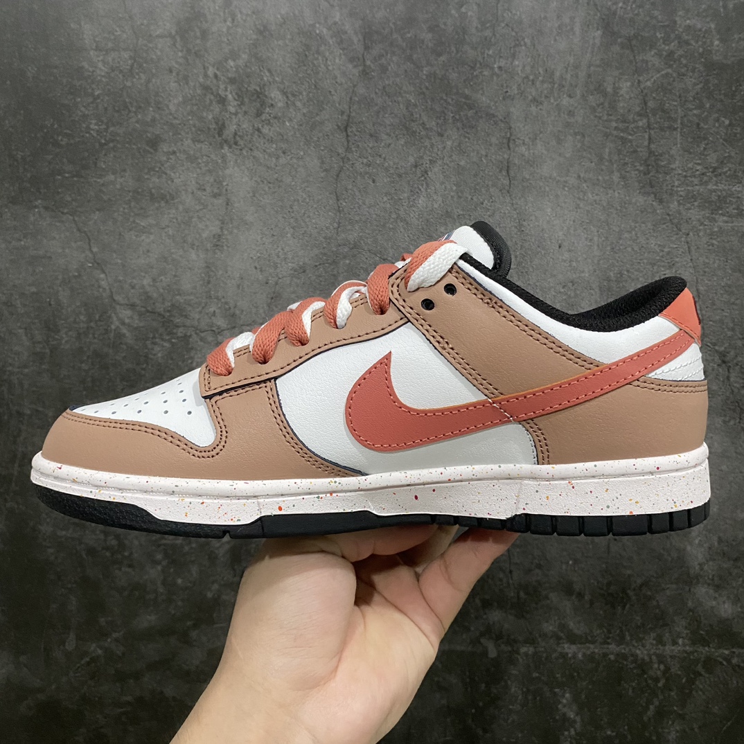 [CS version] NK Dunk Low Multi-Color Swoosh SB low-top deconstructed straps vibrant three-hook gray powder FD4623-131