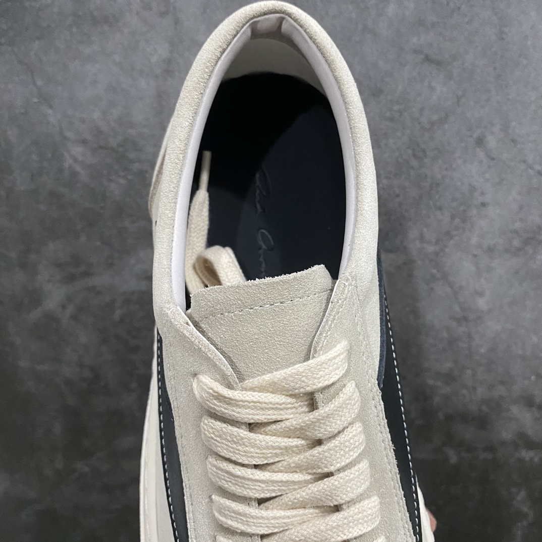 [Purely made in Dongguan] RO Owens Rick Owens low-top gray and black suede fashion sneakers