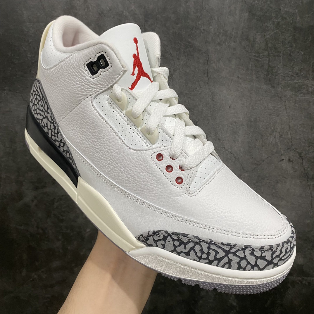 [JS Pure Original] Air Jordan AJ3 Retro Vintage White Cement DN3707-100