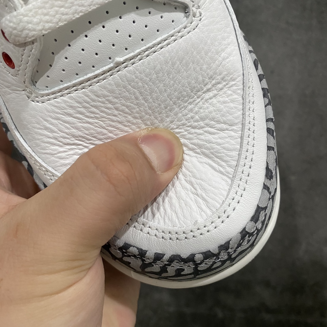 图片[5]-【JS纯原】Air Jordan AJ3 Retro 复古白水泥 DN3707-100n原楦原纸板开发 确保原汁原味原厂皮料质感色泽绝无偏差完美中底拉帮 原厂中底钢印 原档案大底 如假白送 大底纹路气垫通透度PU的回弹性均百分百还原原厂电绣鞋舌飞人刺绣针数立体讲究精细欢迎对比正品原鞋SIZE：40 40.5 41 42 42.5 43 44 44.5 45 46 47.5-莆田鞋批发中心