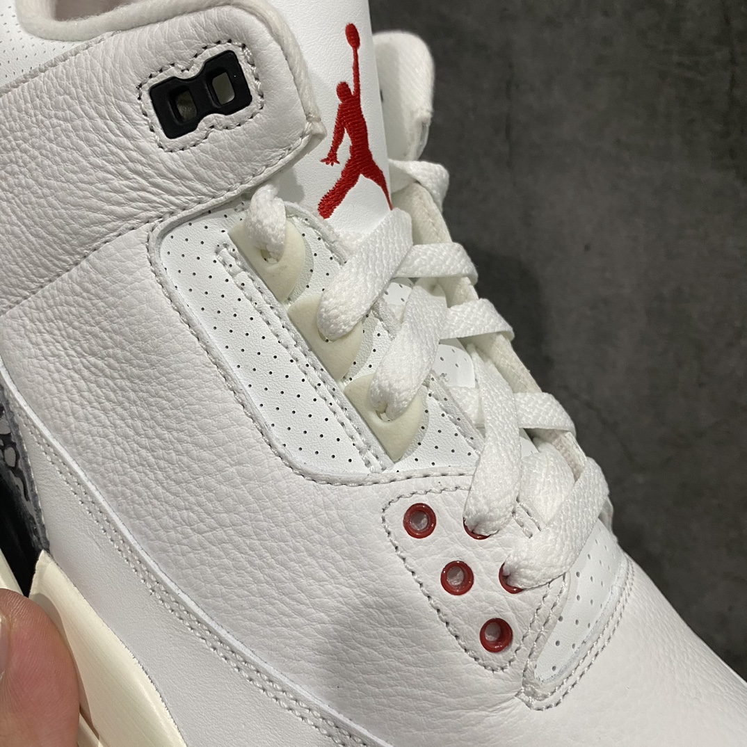 图片[4]-【JS纯原】Air Jordan AJ3 Retro 复古白水泥 DN3707-100n原楦原纸板开发 确保原汁原味原厂皮料质感色泽绝无偏差完美中底拉帮 原厂中底钢印 原档案大底 如假白送 大底纹路气垫通透度PU的回弹性均百分百还原原厂电绣鞋舌飞人刺绣针数立体讲究精细欢迎对比正品原鞋SIZE：40 40.5 41 42 42.5 43 44 44.5 45 46 47.5-莆田鞋批发中心