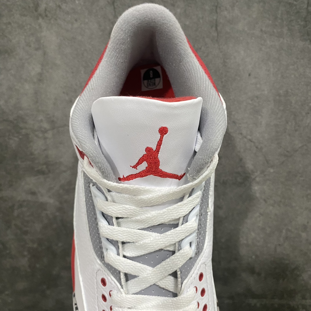 图片[8]-【莞产裁片版】Air Jordan AJ 3 OG ”Fire Red”白红“元年复刻”aj3新火焰红全码补货！高端外贸客户首选版本 货号：DN3707-160 尺码：40.5-48.5（us7.5-us14）-莆田鞋批发中心