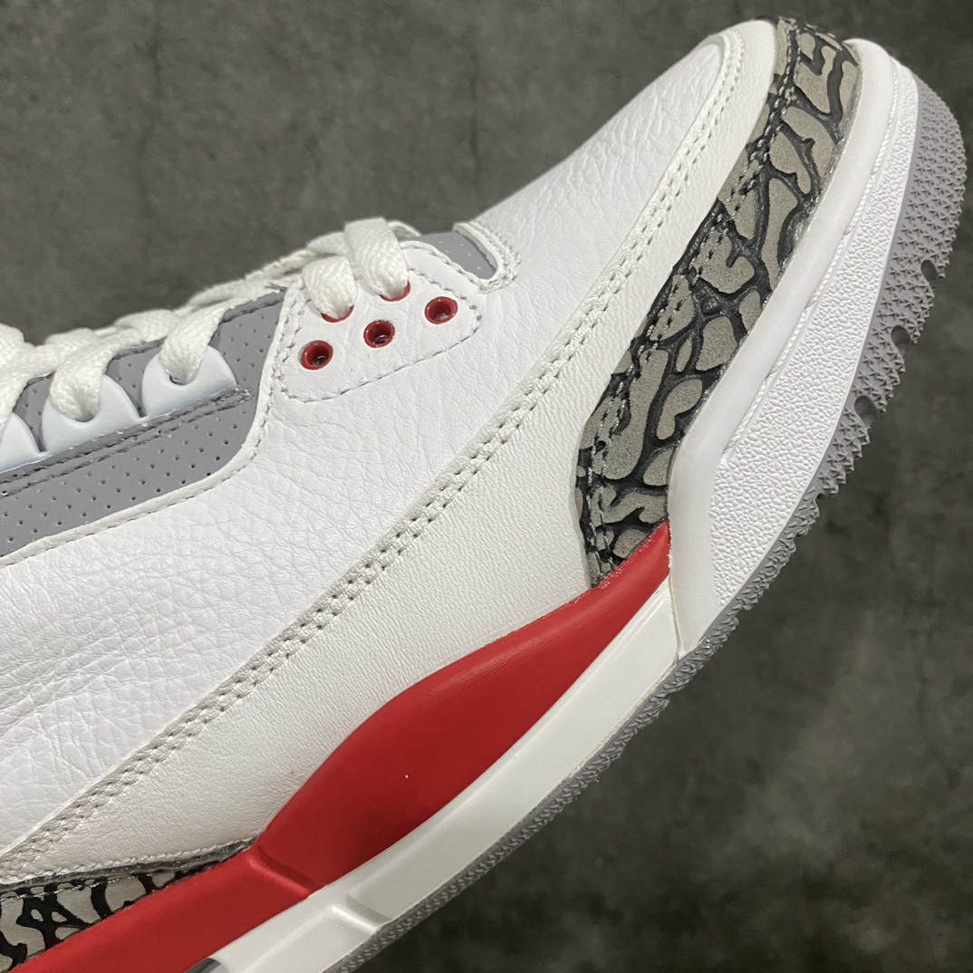 图片[6]-【莞产裁片版】Air Jordan AJ 3 OG ”Fire Red”白红“元年复刻”aj3新火焰红全码补货！高端外贸客户首选版本 货号：DN3707-160 尺码：40.5-48.5（us7.5-us14）-莆田鞋批发中心