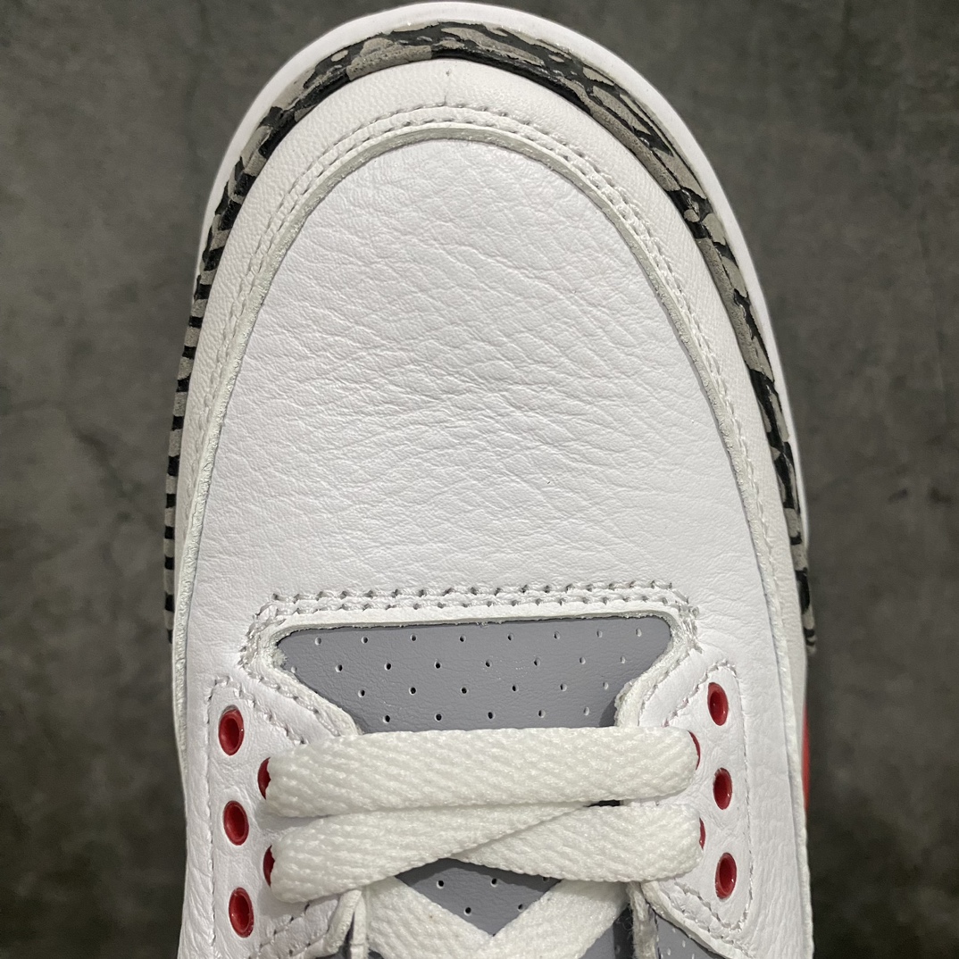 [Dongguan-made cut-out version] Air Jordan AJ 3 OG ”Fire Red” white and red ”first year replica” DN3707-160