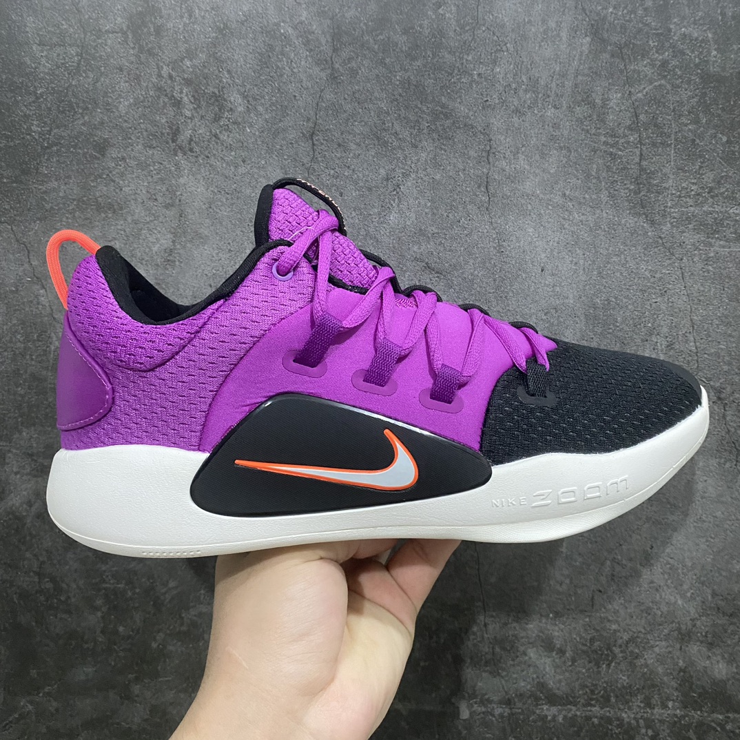 [K version pure original] NK Hyperdunk X low TB HD2018 actual basketball shoes white purple AR0465-500