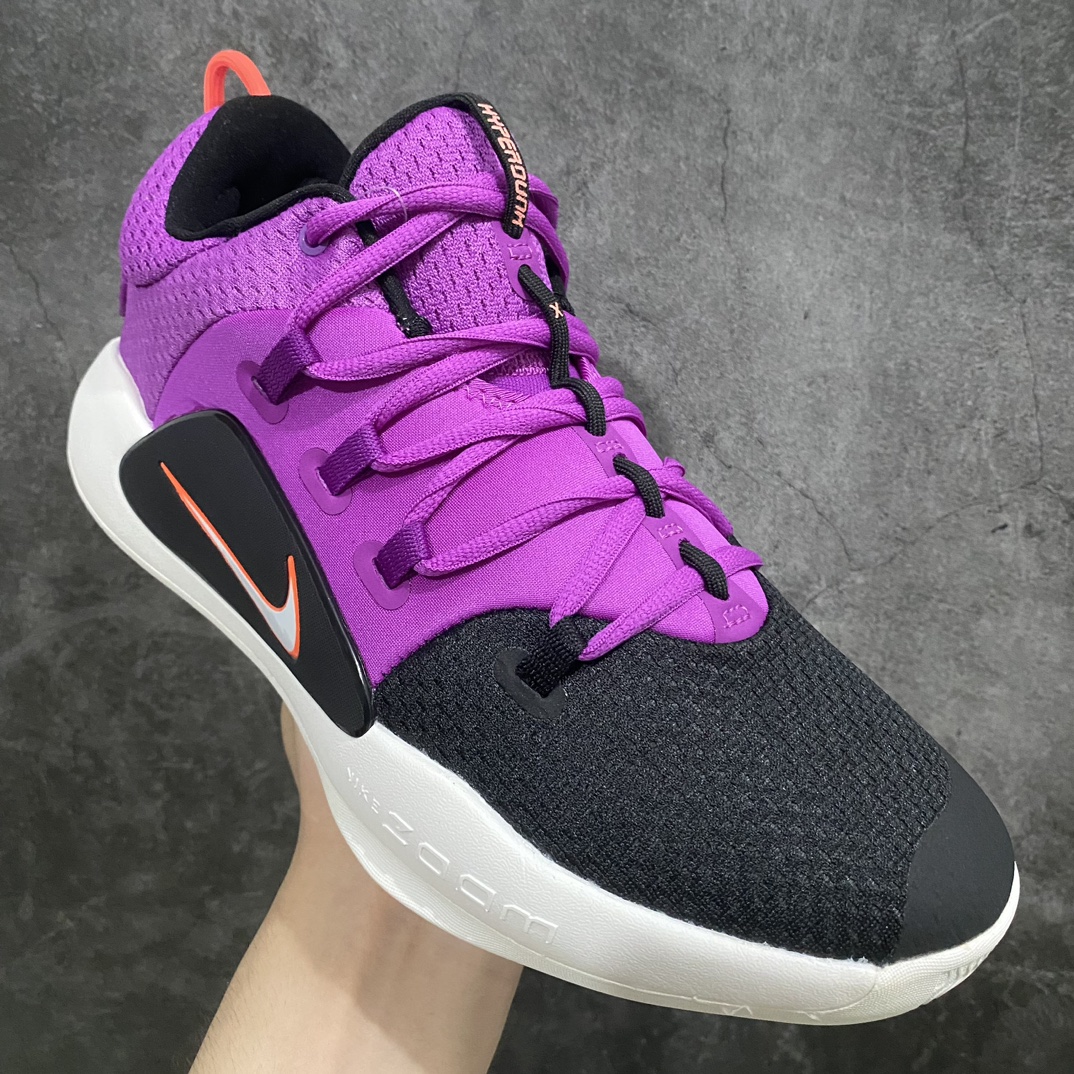 [K version pure original] NK Hyperdunk X low TB HD2018 actual basketball shoes white purple AR0465-500