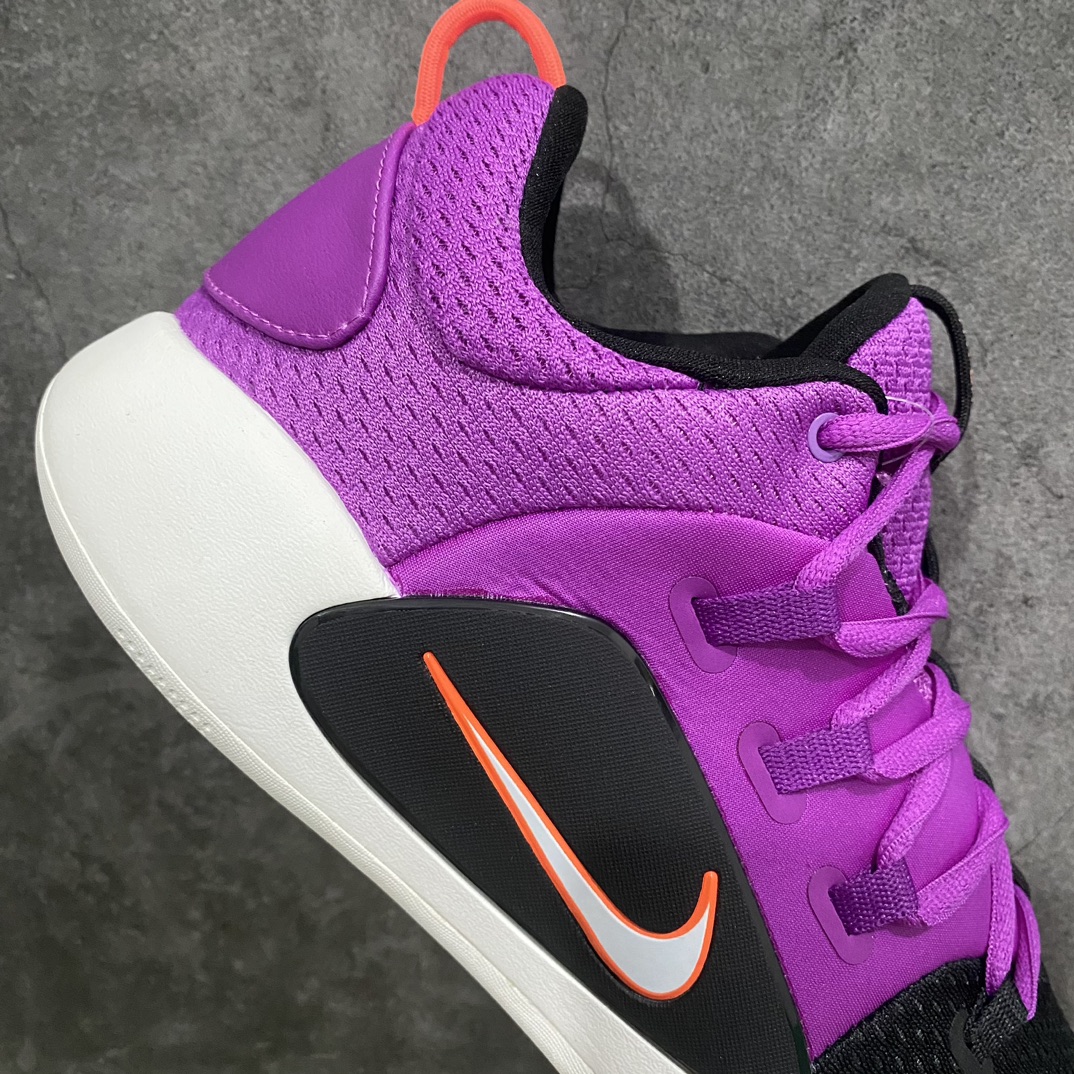 [K version pure original] NK Hyperdunk X low TB HD2018 actual basketball shoes white purple AR0465-500