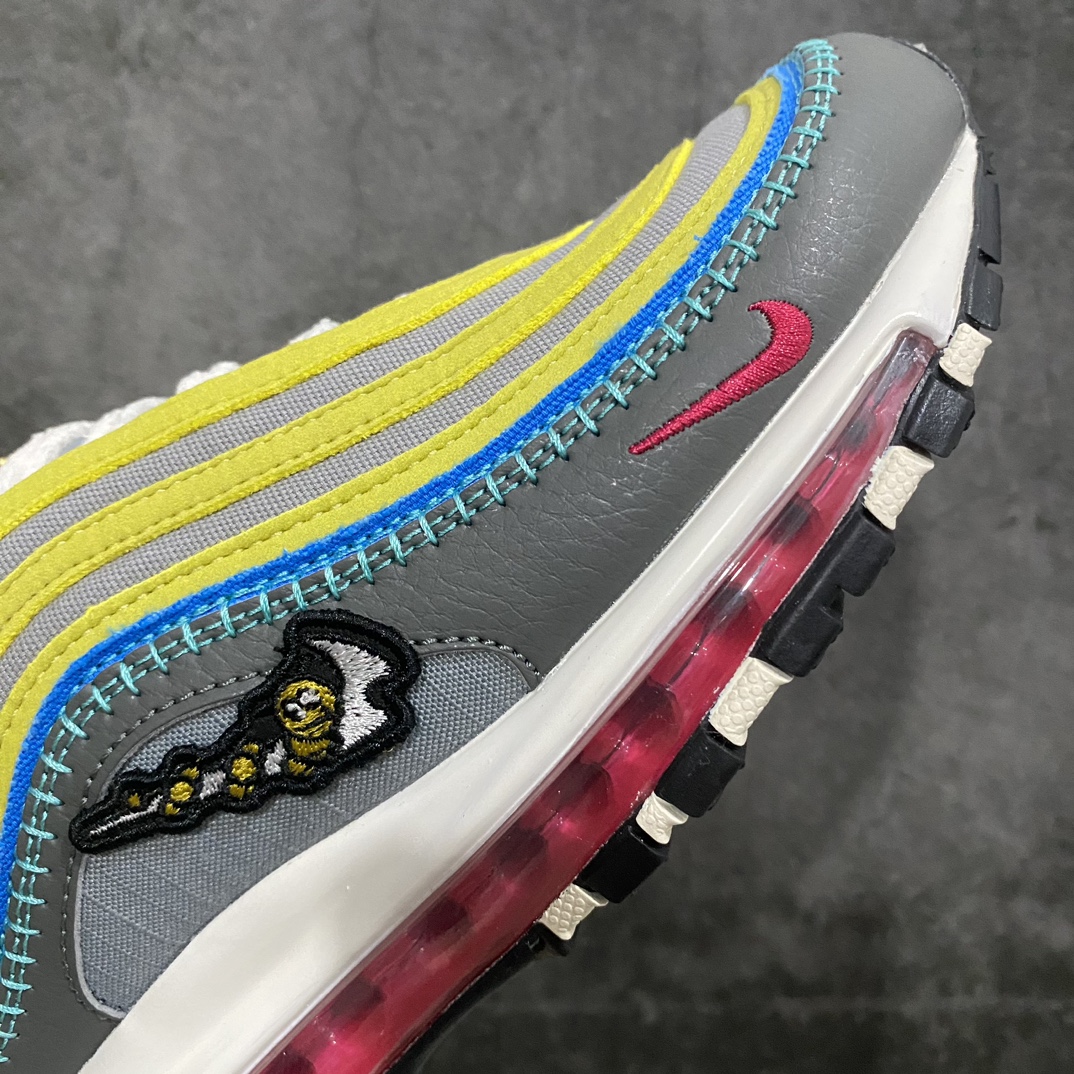 [Pure original] Air Max 97 first use gold buckle gray yellow Valentine's Day DH4759-001