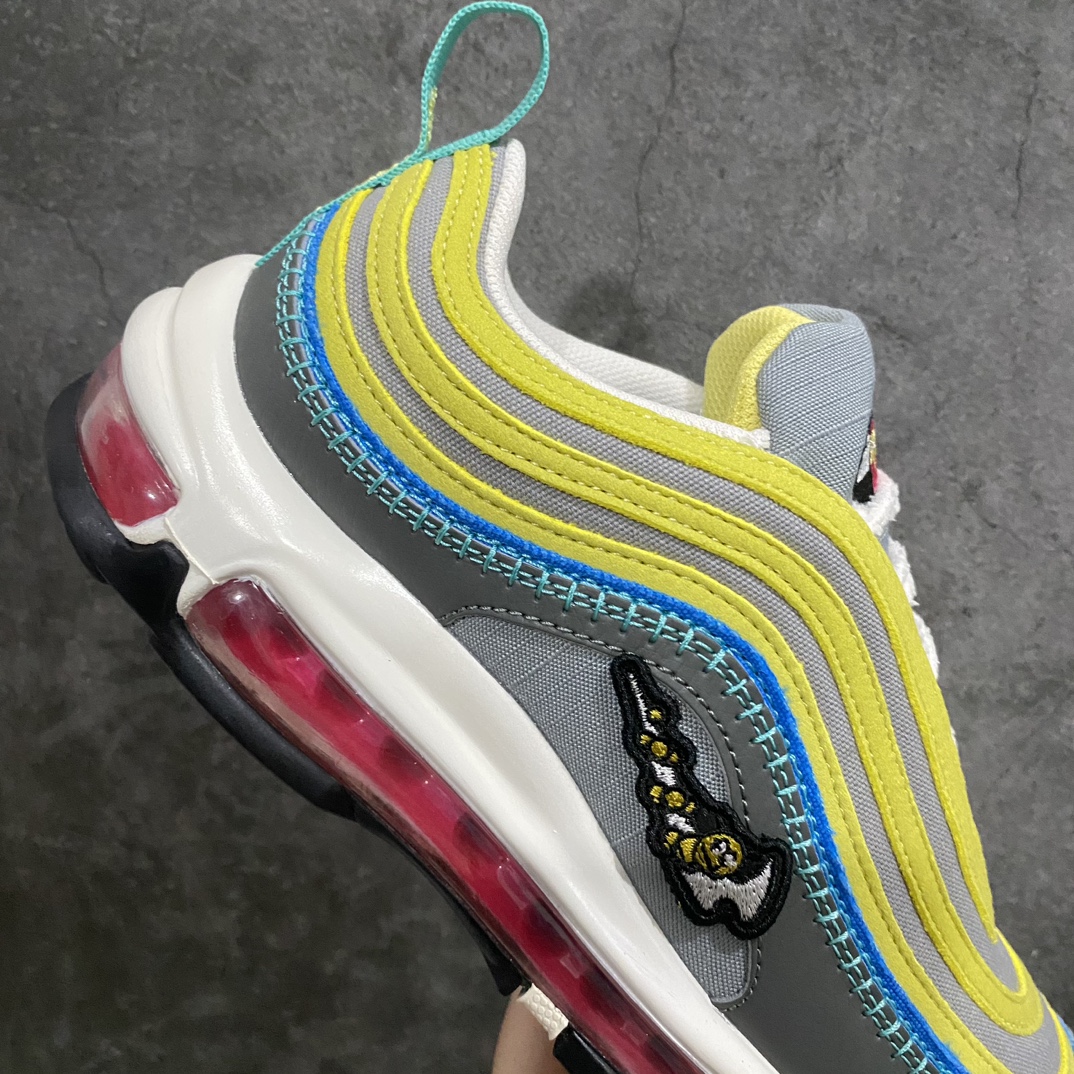 [Pure original] Air Max 97 first use gold buckle gray yellow Valentine's Day DH4759-001