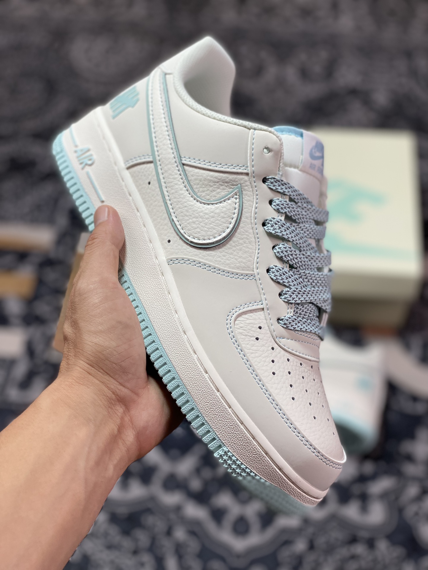 240 Air Force 1 '07 Low 冰蓝五道杠 HL5696-789