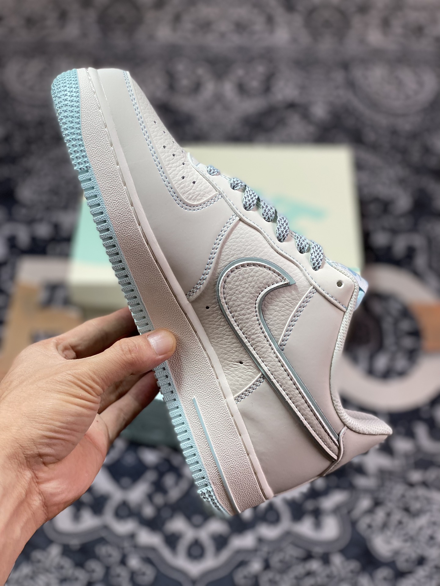 240 Air Force 1 '07 Low 冰蓝五道杠 HL5696-789