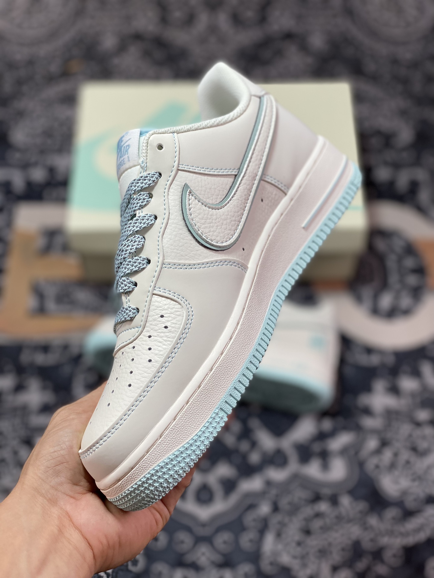 Air Force 1 '07 Low Ice Blue Five Stripes HL5696-789