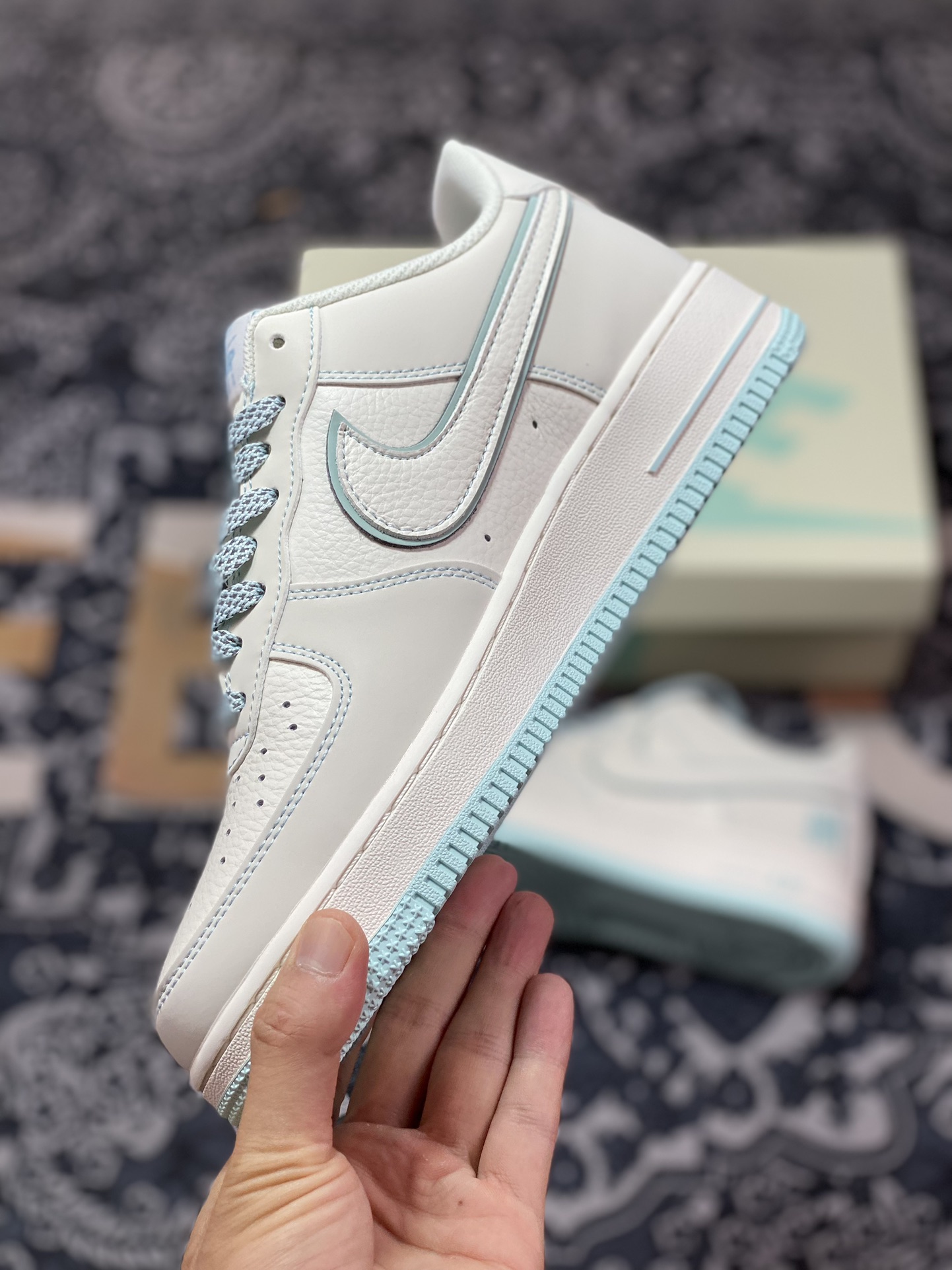 Air Force 1 '07 Low Ice Blue Five Stripes HL5696-789