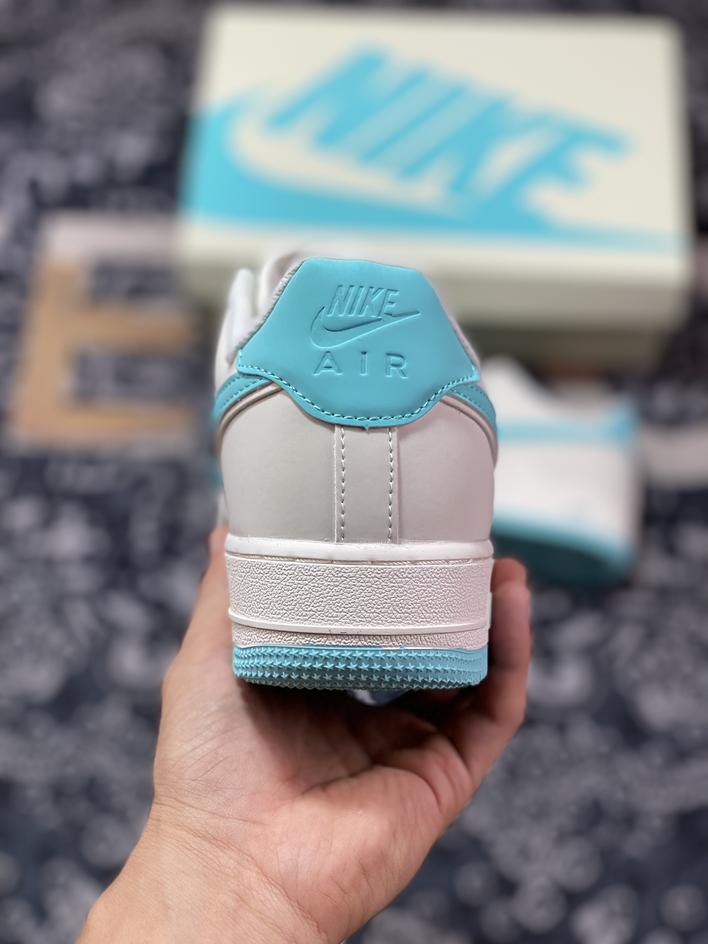 Nike Air Force 1'07 Low ”Milk White/Tiffany & Co. Blue” Air Force One Sneakers ”Leather Milk White Tiffany Blue Reflective” GL6835-006