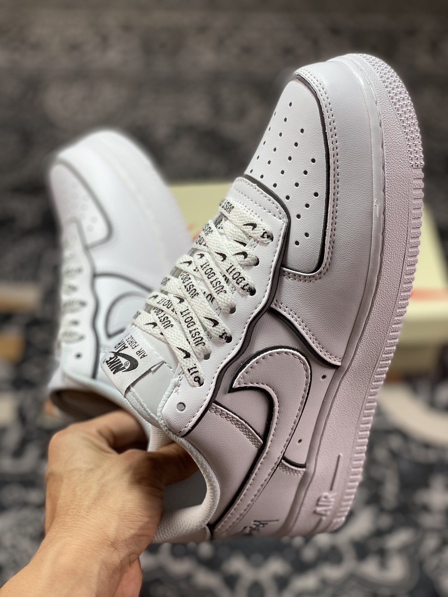 Stussy x Air Force 1 Low Stussy White Black Reflective BQ6425-109