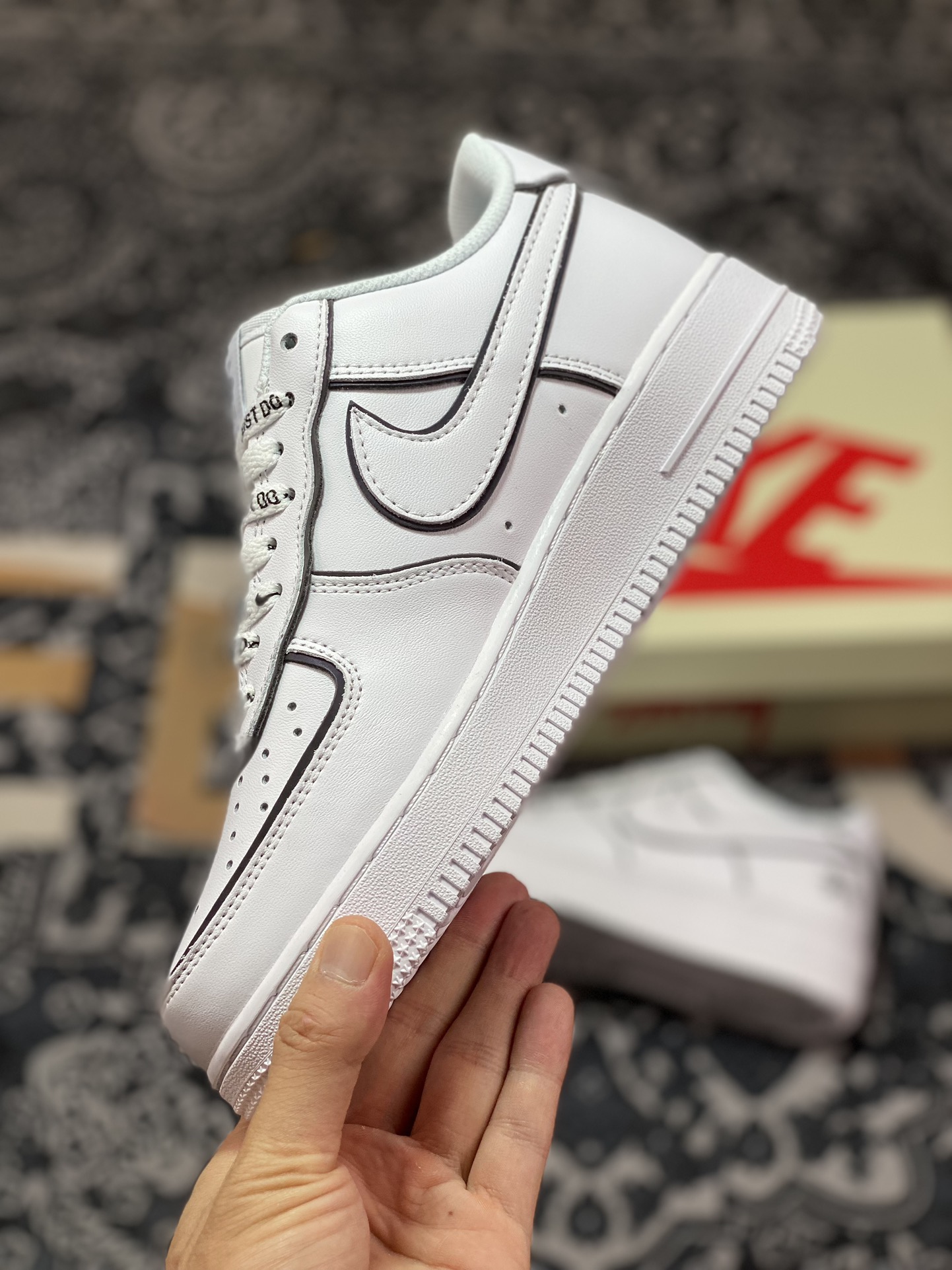 Stussy x Air Force 1 Low Stussy White Black Reflective BQ6425-109