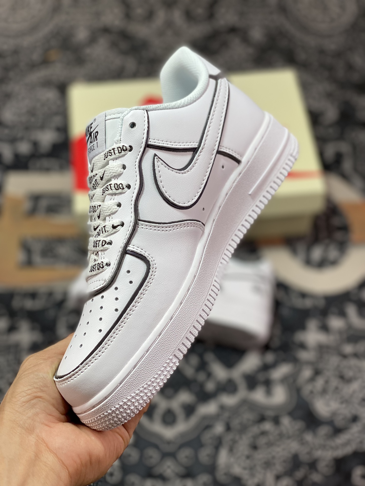 Stussy x Air Force 1 Low Stussy White Black Reflective BQ6425-109