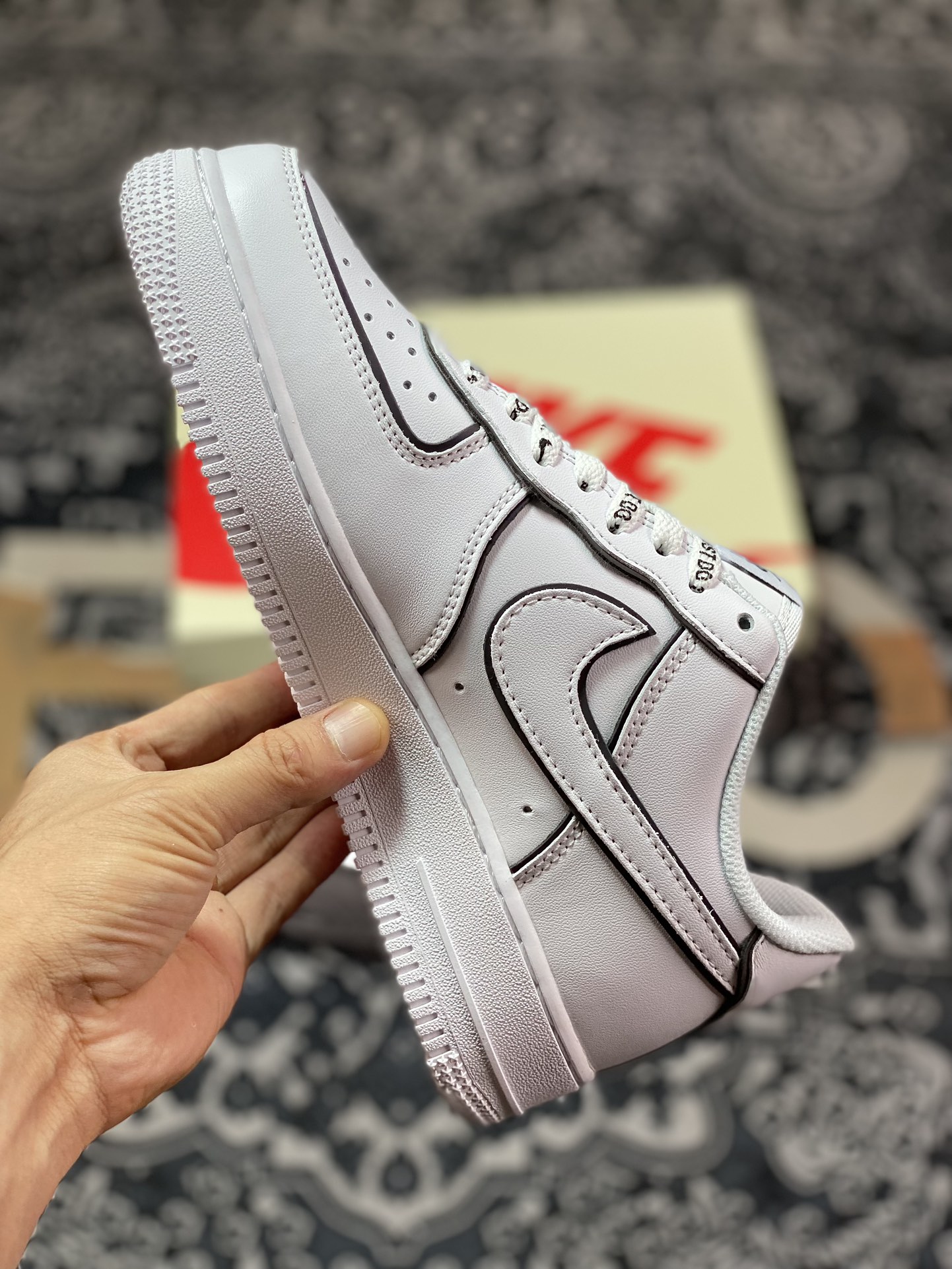 Stussy x Air Force 1 Low Stussy White Black Reflective BQ6425-109