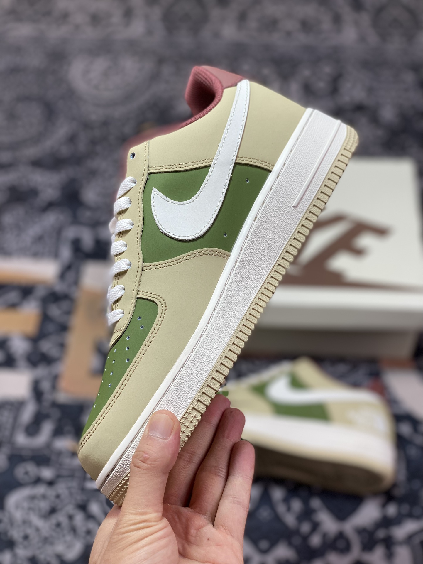 Air Force 1 '07 Low North Face White Green Light Brown BS9055-727