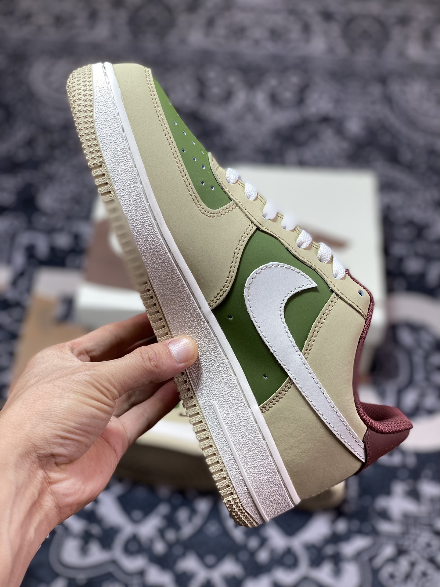 Air Force 1 '07 Low North Face White Green Light Brown BS9055-727