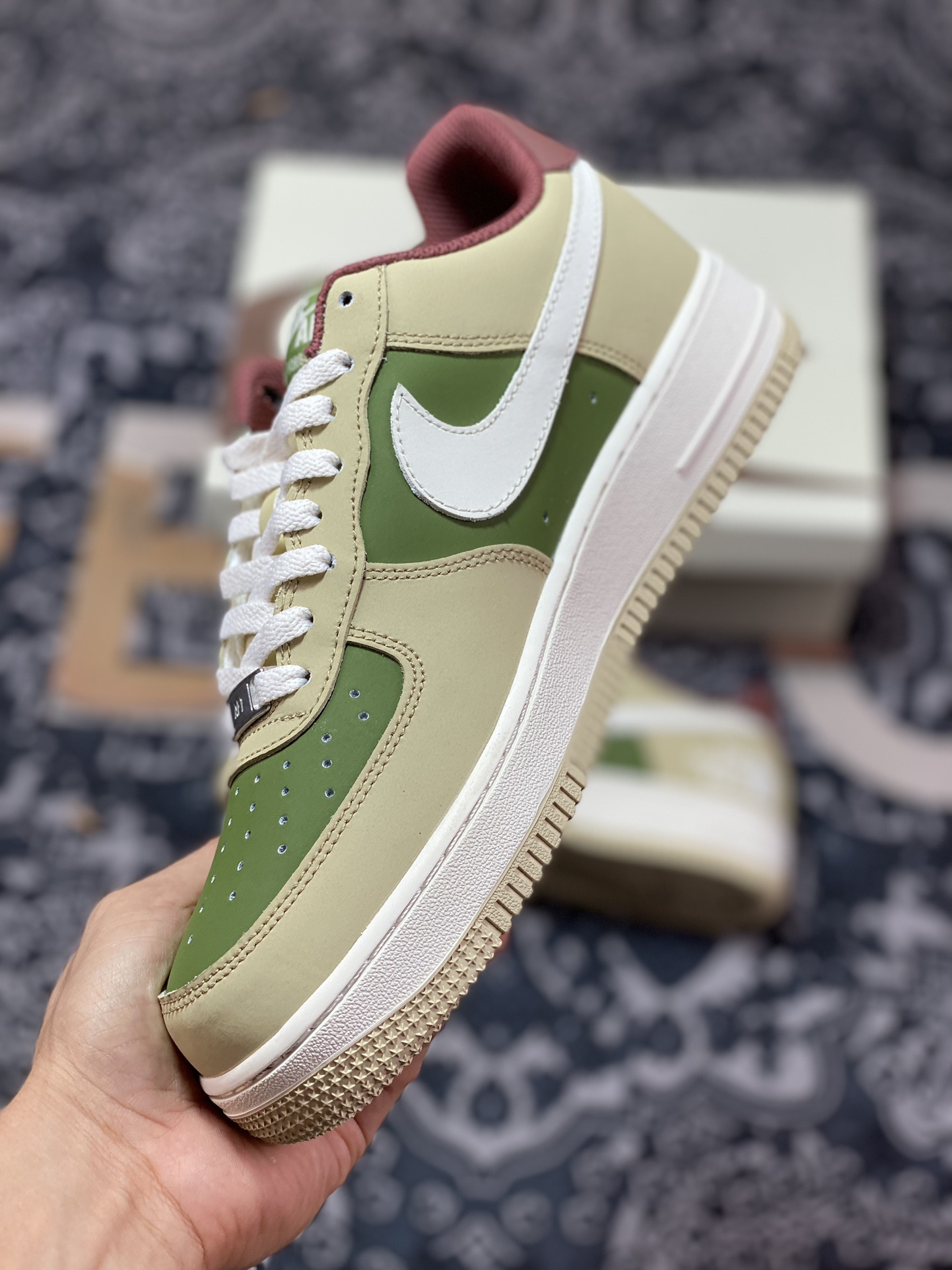 Air Force 1 '07 Low North Face White Green Light Brown BS9055-727