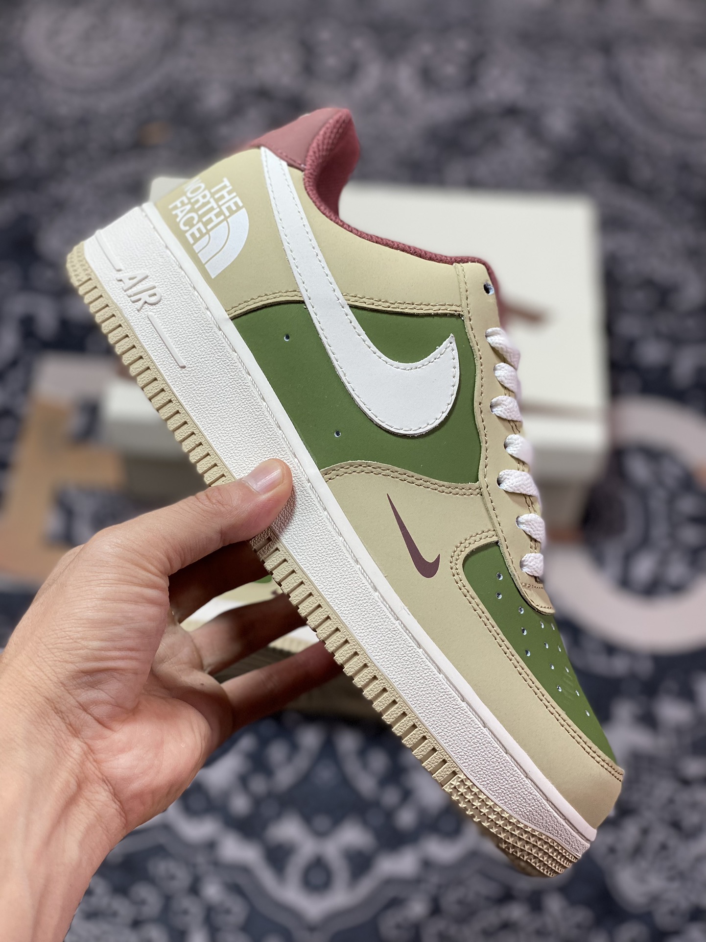 Air Force 1 '07 Low North Face White Green Light Brown BS9055-727