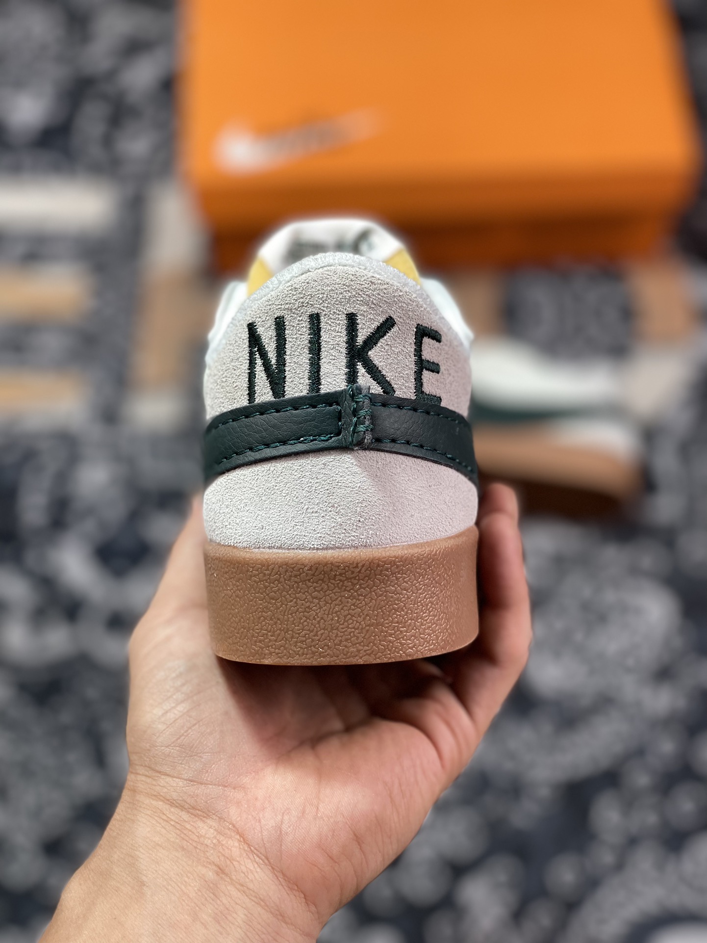 NK Blazer Low'77 Jumbo White Brown Green Classic All-match Low-top Blazer Casual Sports Shoes DR9865-101