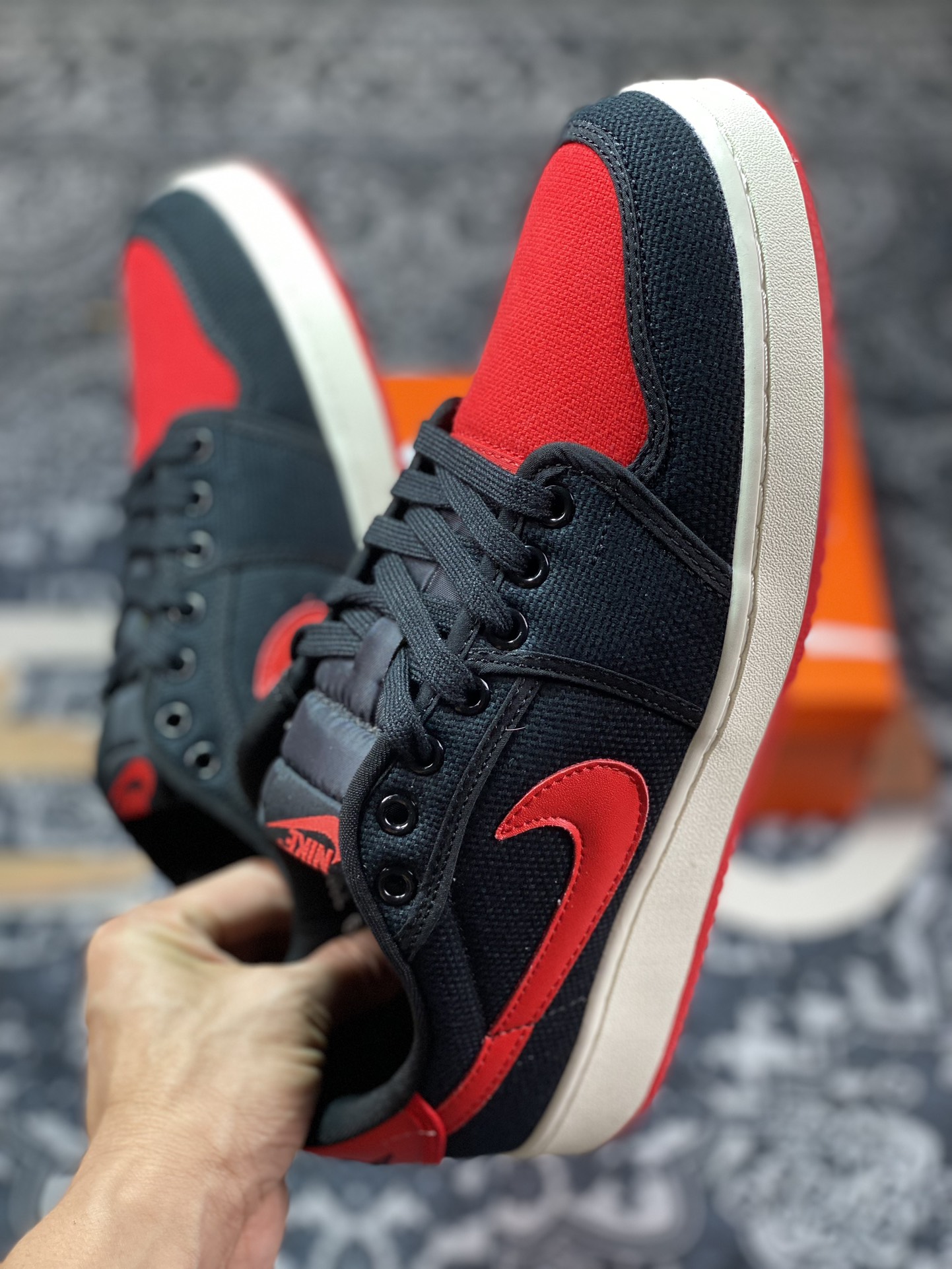 Air Jordan 1 KO Low Black Red DX4981-006