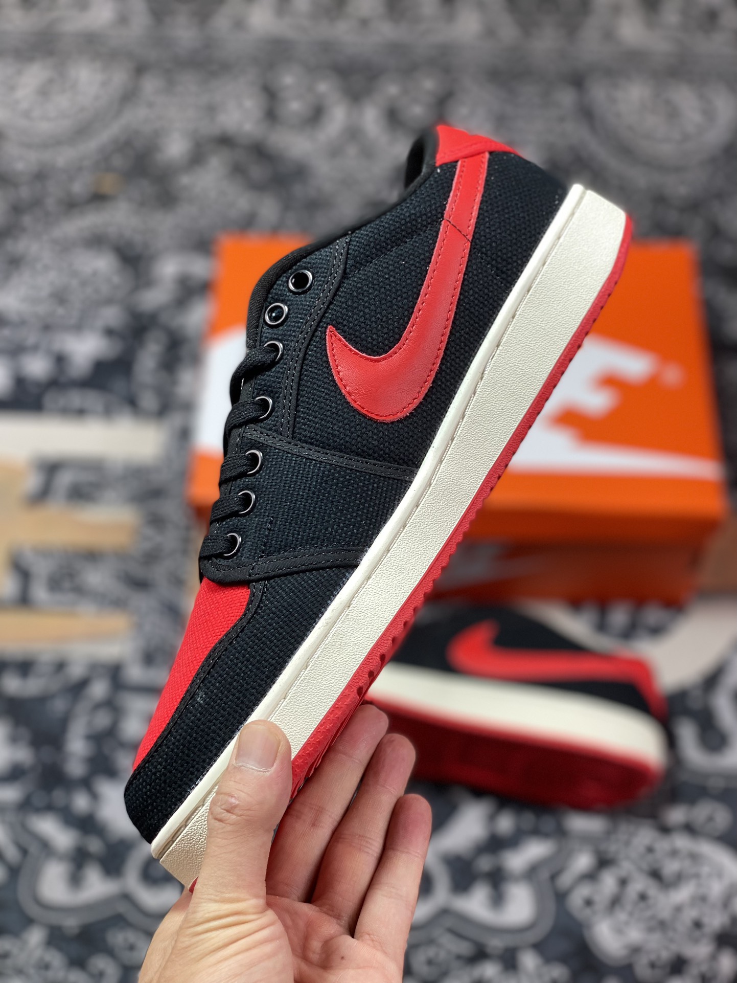 Air Jordan 1 KO Low Black Red DX4981-006