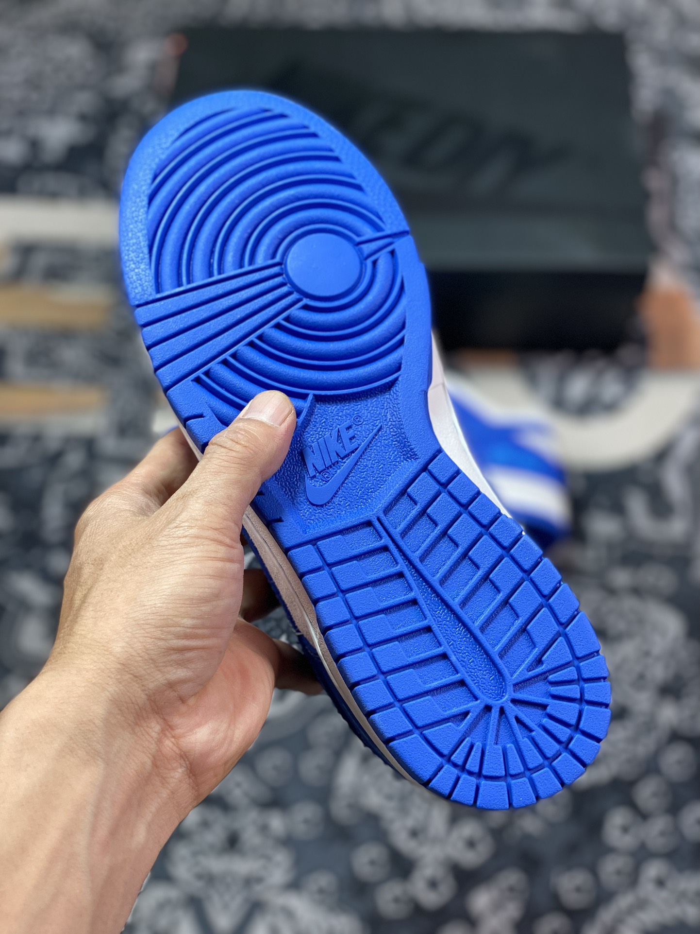 NK Dunk Low Retro ”DIY High-end Customization” Blue Tears Low-top Casual Sports Shoes FC1688-114