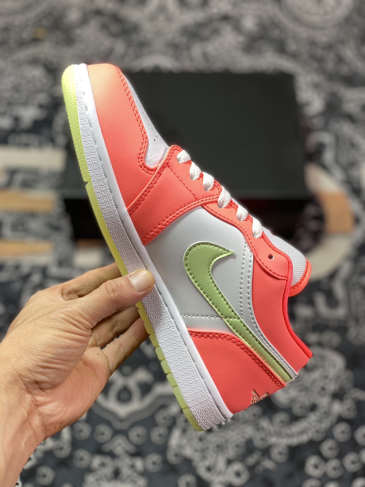 Air Jordan 1 Low White Pink Yellow FN6772-671