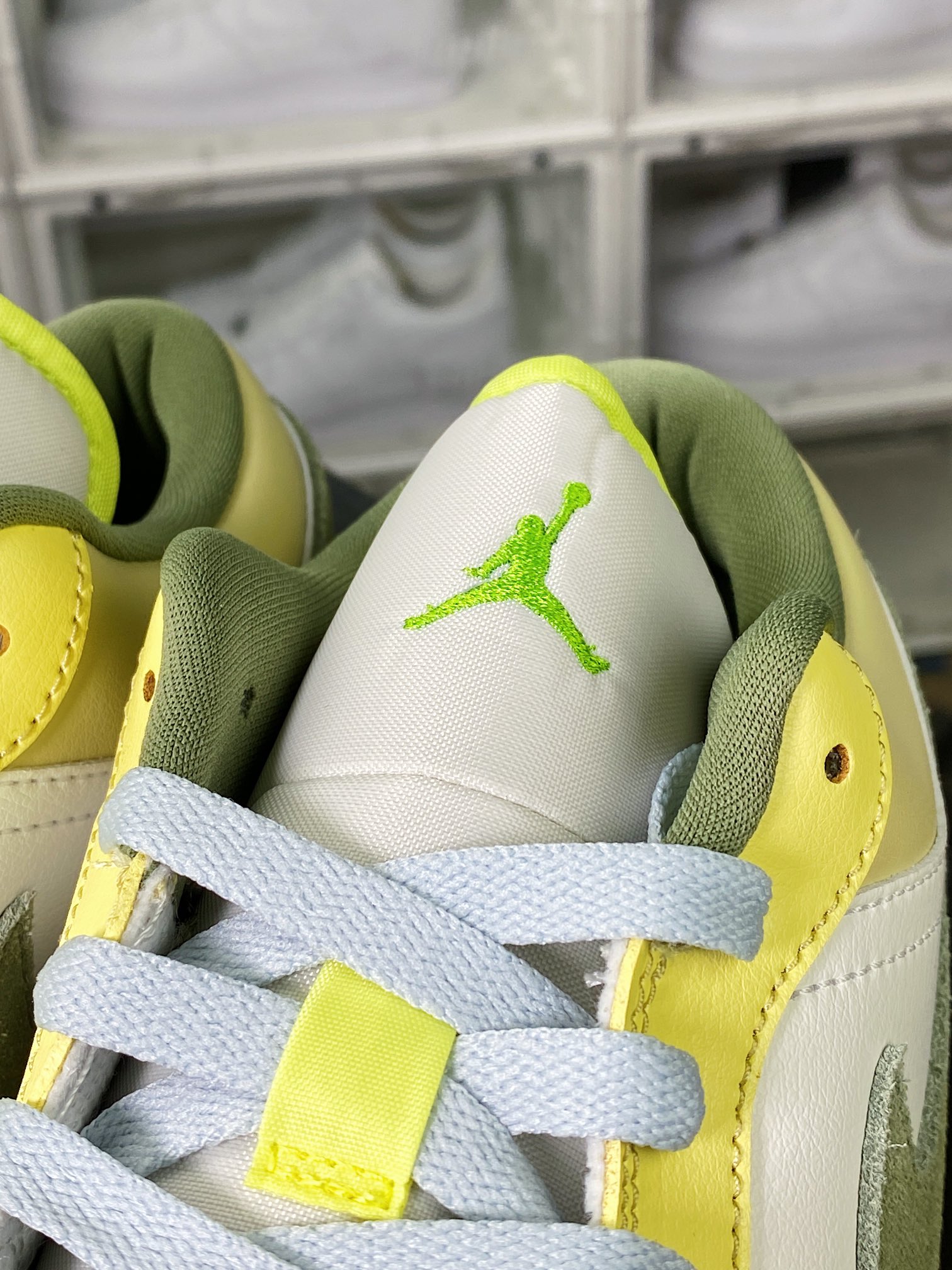 Air Jordan 1 Low SE ”Green/Yellow” AJ1 Jordan generation low-top classic retro culture casual sports basketball shoes ”Green, Yellow and White” FD9906-131