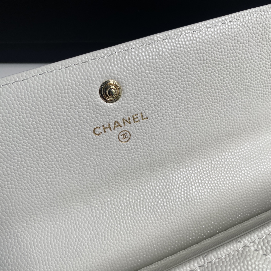 Chanel 2023新品长夹盖头钱包到货19cm