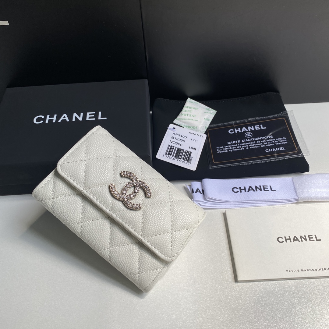 Chanel 2023新品盖头卡包到货尺寸11cm