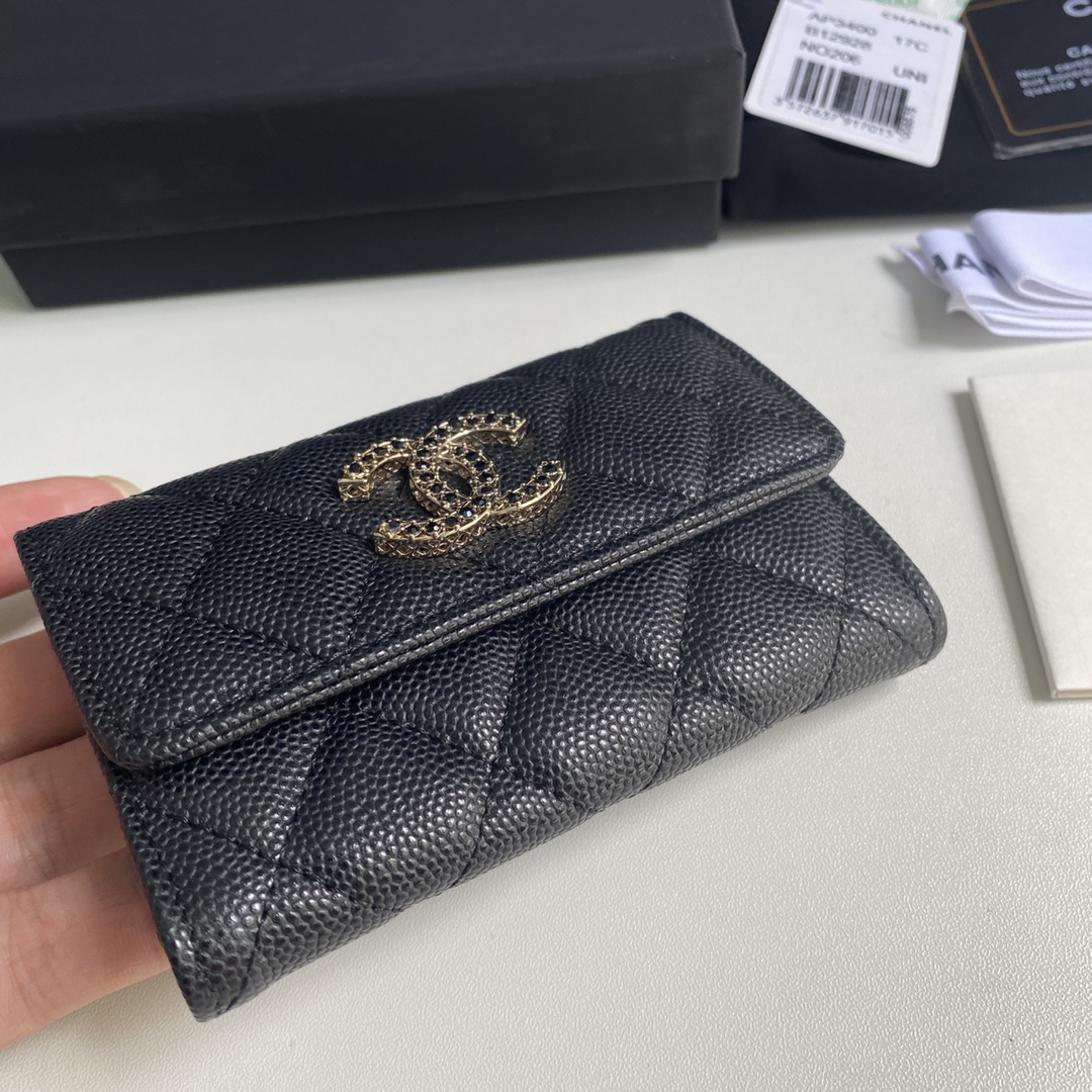 Chanel 2023新品盖头卡包到货尺寸11cm