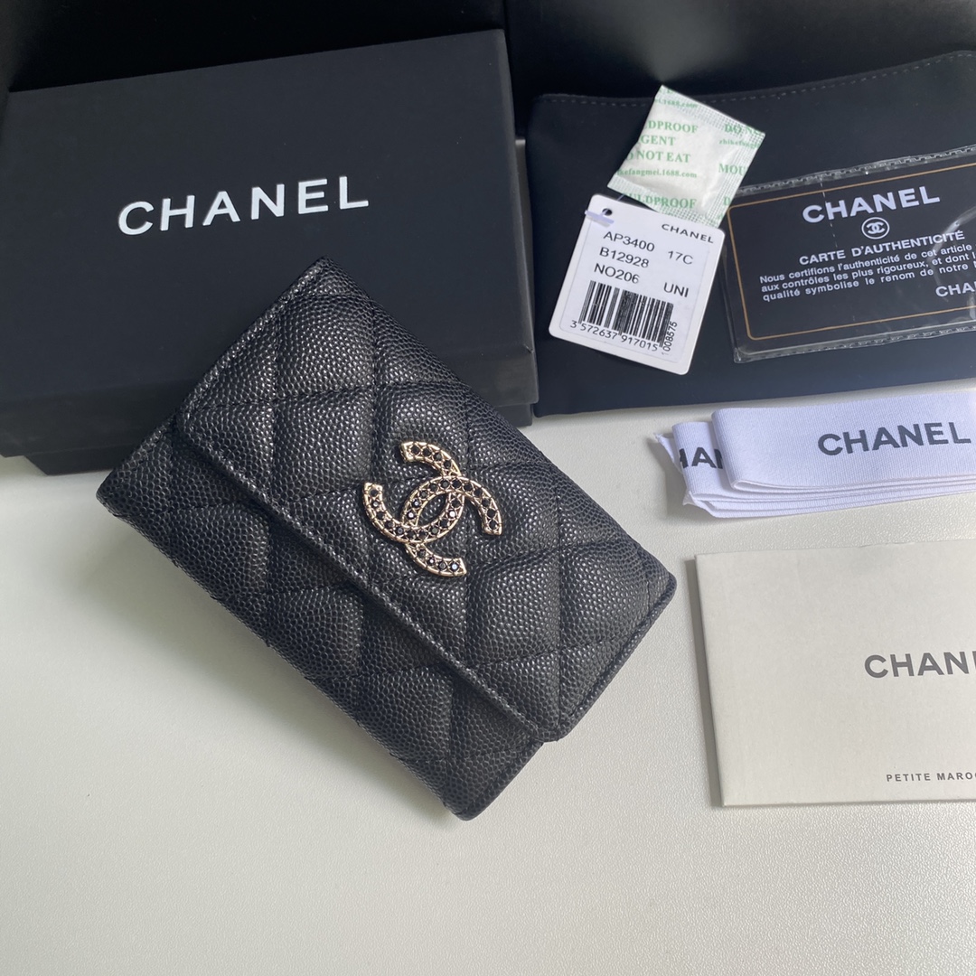 Chanel 2023新品盖头卡包到货尺寸11cm