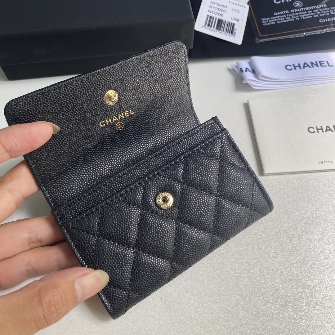 Chanel 2023新品盖头卡包到货尺寸11cm