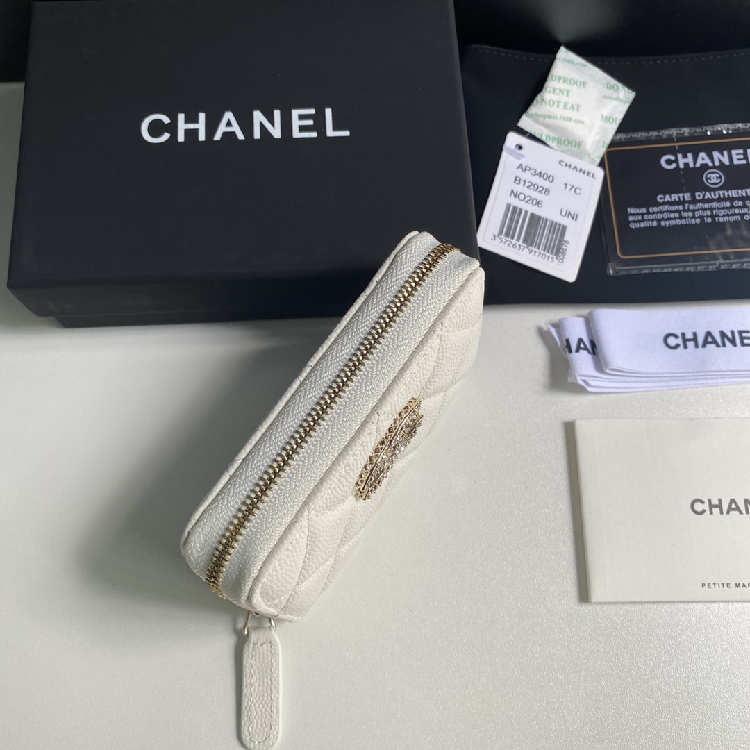 Chanel 2023新品单拉卡包到货尺寸11
