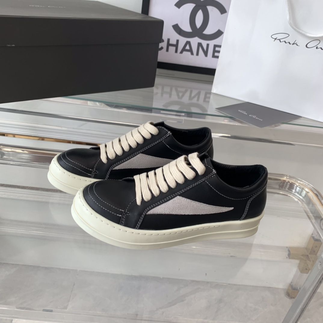 Top Edition Rick Owens Recreational Shoes: Classic Extension for Fashion Lovers