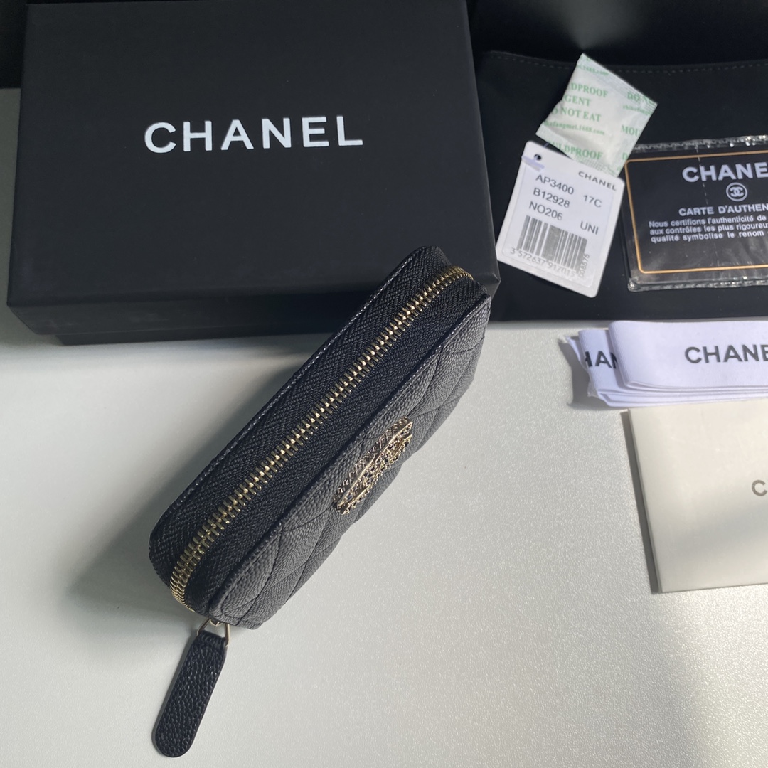 Chanel 2023新品单拉卡包到货尺寸11