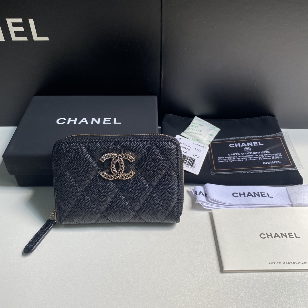 Chanel 2023新品单拉卡包到货尺寸11