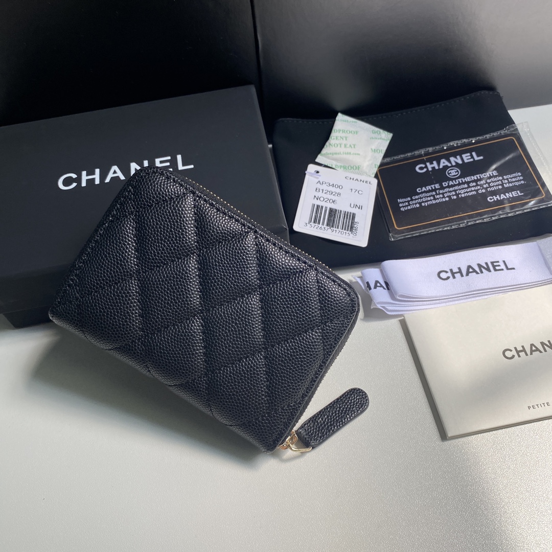 Chanel 2023新品单拉卡包到货尺寸11