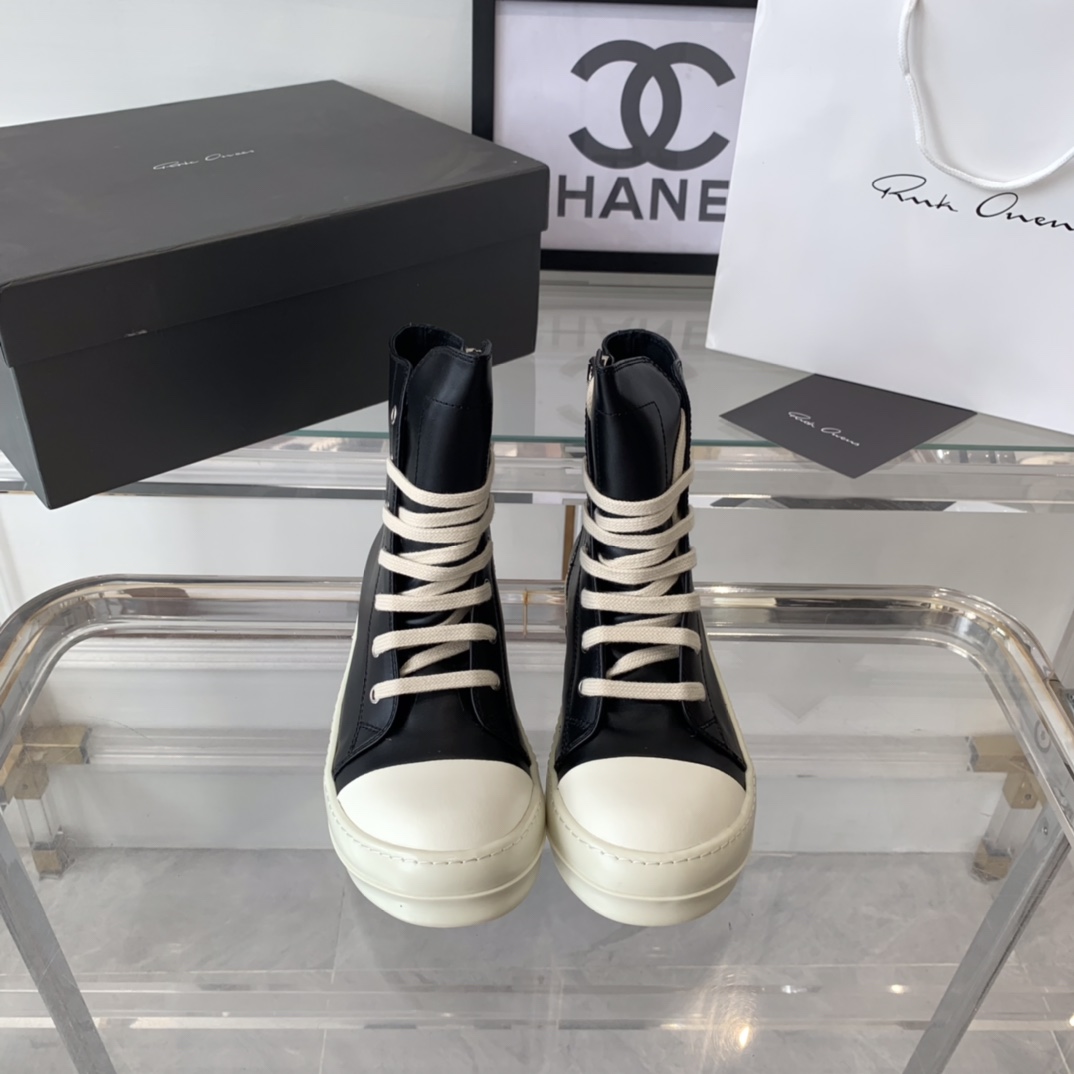 “RICK OWENS P750 Recreational Shoes: Top Edition of Classic Cow-Skin Import” - 图片 5
