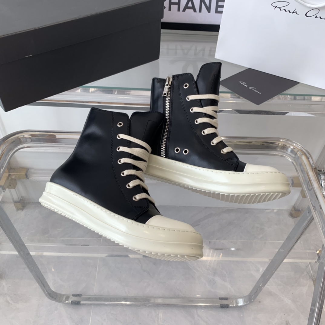 “RICK OWENS P750 Recreational Shoes: Top Edition of Classic Cow-Skin Import” - 图片 4