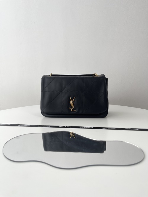 Yves Saint Laurent Jamie Small Bag in Black Nappa Leather with Gold Hardware 1 Yves Saint Laurent Jamie Small Bag in Black Nappa Leather with Gold Hardware