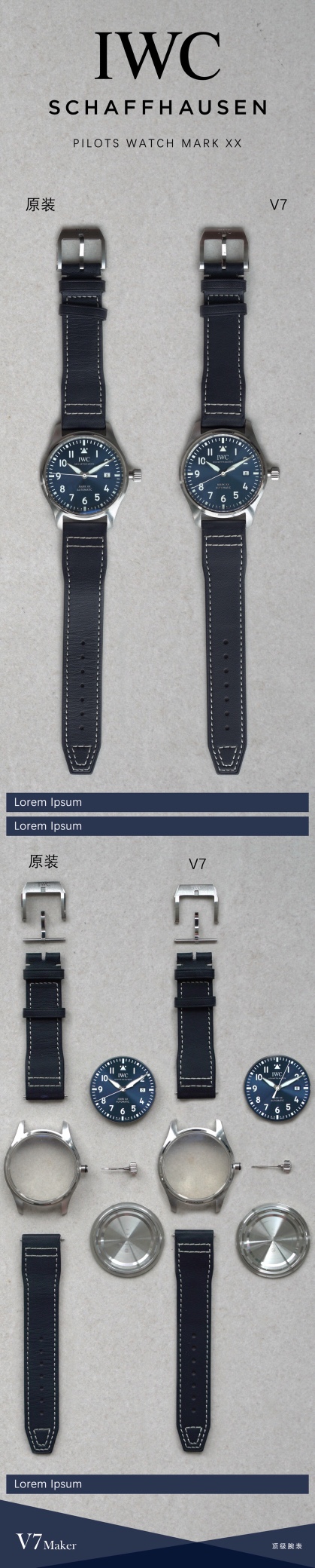 NO:144012,The ultimate version of the V7 factory Mark Twenty Steel Strap Model Repairs all existing versions on the market, matched with a 5-chain-link steel bracelet, and the buttons are simultaneously changed to 18mm (Mark 18 is 20mm). The watch is equipped with the EasX-CHANGE strap quick replacement system, and the bracelet can be easily replaced without additional tools. The new original steel strip mold is opened, all structures are synchronized with the original, the loose parts can be exchanged with the original, the plug board (at the buckle connection) synchronized with the counter width is narrower than the original Mark Eighteen, and the wearing comfort is greatly improved. The details are perfect, and it is difficult to find flaws. The only version of the market is the market. V7 MAKER was born to provide a perfect copy, and there are still more exciting works in the future, so stay tuned.,,chanel19860909V7厂终极版本马克二十钢带款 修复市面所有现有版本的不足,搭配5链节式精钢表链,扣子同步改为18mm（马克18为20mm）.腕表搭载EasX-CHANGE表带快速更换系统,无需额外工具即可轻松更换表链. 全新原装钢带开模,所有结构同步原装,散件可与原装互换,插板（表扣连接处）同步专柜宽度比原来马克十八更窄,佩戴舒适度大大提升,细节已完美,难寻破绽,市场唯一对版. V7 MAKER为提供完美副本而生,后续仍有更多精彩作品,敬请期待.,,chanel,Watch