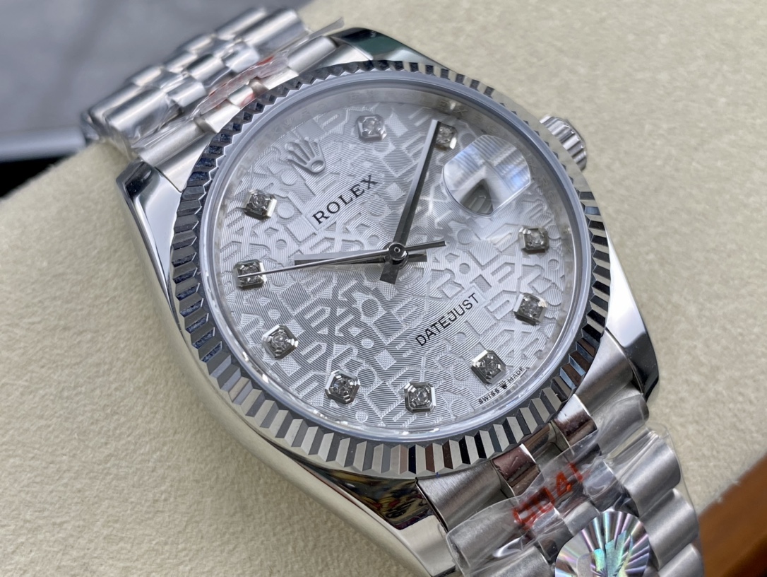 ロレックス デイトジャスト 36mm 自動巻き腕時計 - 高品質316Lステンレス製